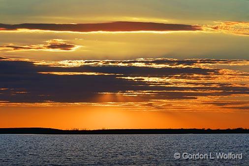 Sunset Clouds_28511.jpg - Powderhorn Lake photographed near Port Lavaca, Texas, USA.